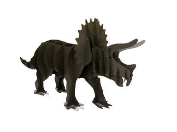 Динозавр Трицератопс из металла (декор)