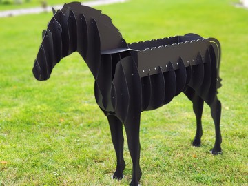Мангал Лошадь объемный 3D - фото 3