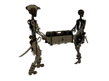Мангал скелеты (скелеты держат мангал) - фото 4