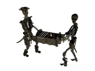 Мангал скелеты (скелеты держат мангал) - фото 7