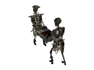 Мангал скелеты (скелеты держат мангал) - фото 9