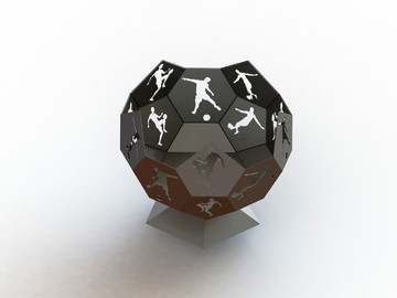 Очаг шар футбольный мяч полусфера - фото 5