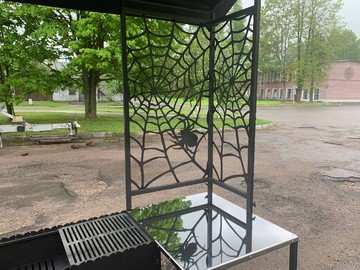 Мангал с паутинкой и колосниковыми решетками 8мм - фото 3